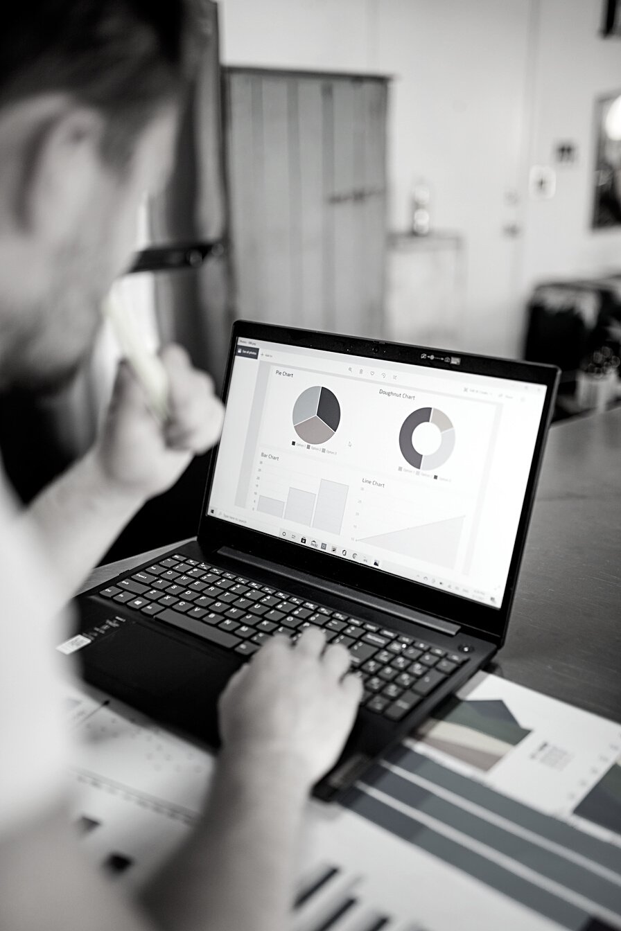 A Person Using Laptop